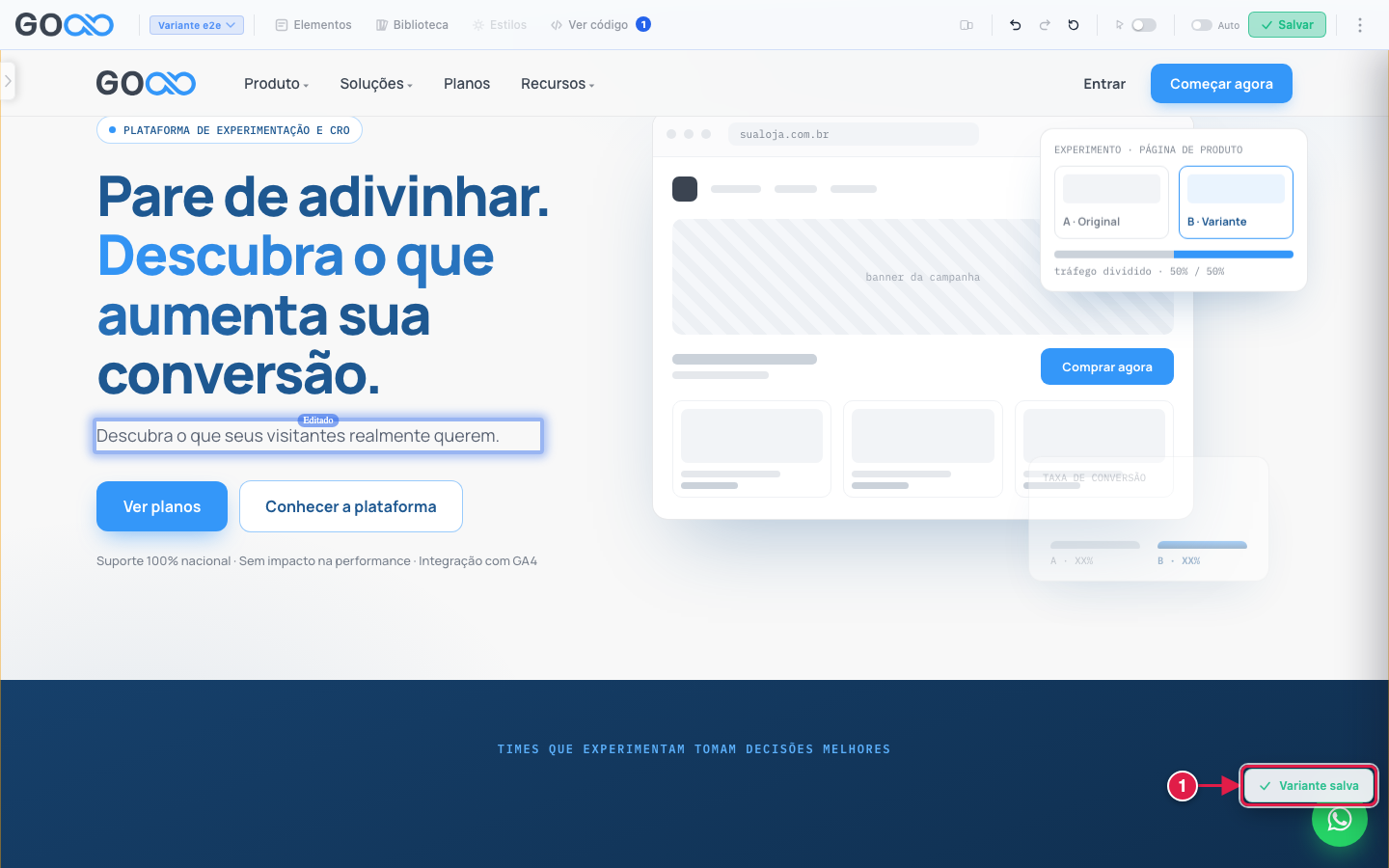 Aviso Variante salva