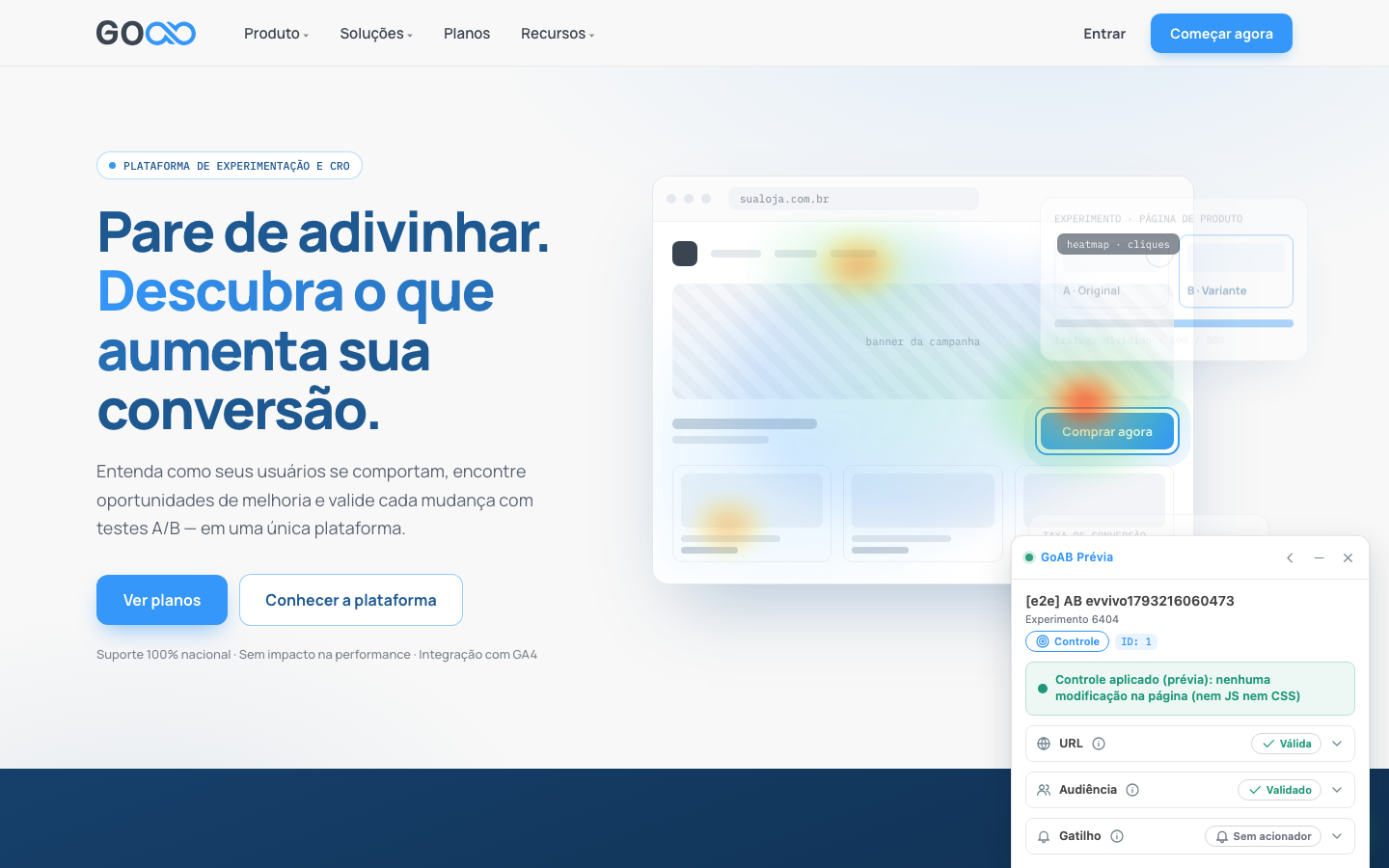 Controle com o parágrafo original