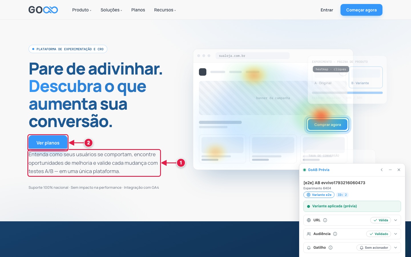 Variante com o parágrafo movido e um botão oculto